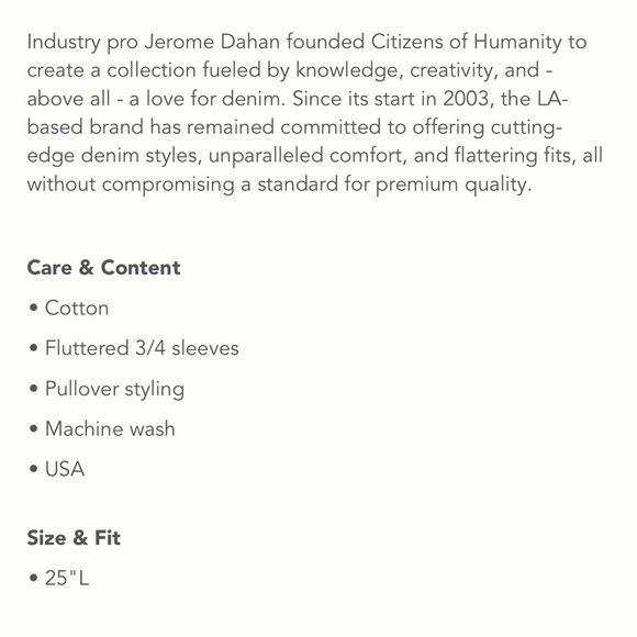 CITIZENS OF HUMANITY Pink Dramatic Flutter Sleeve Top - Sz XS - Picture 10 of 10